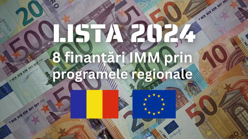 ​LISTA 2024: Granturi pentru IMM-uri în total de 420 milioane EUR - județele și perioadele de înscriere online pentru finanțările europene