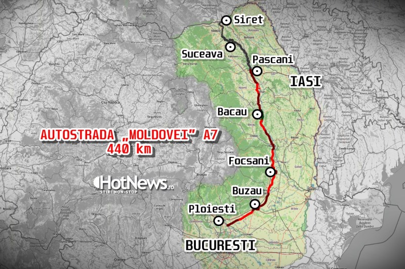 Dispută privind autostrada de 440 km a Moldovei: Câți kilometri vor fi, de fapt, deschiși în acest an. HARTĂ INTERACTIVĂ cu stadiul pe fiecare tronson al A7