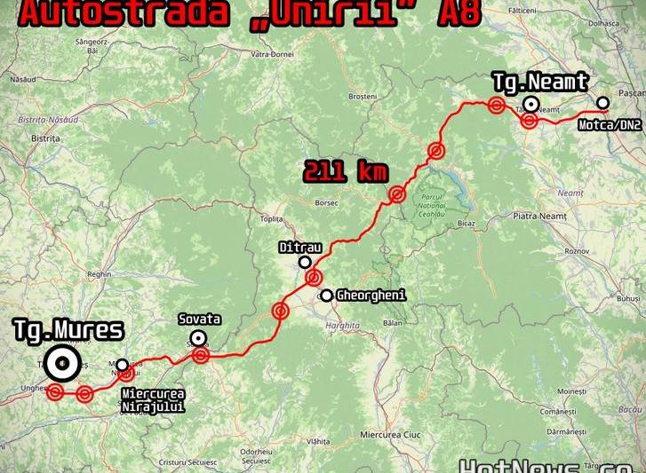 Autostrada „Unirii” A8: Licitații pentru loturile montane. Detalii despre tuneluri și poduri în proiectul ce va conecta Moldova de Transilvania