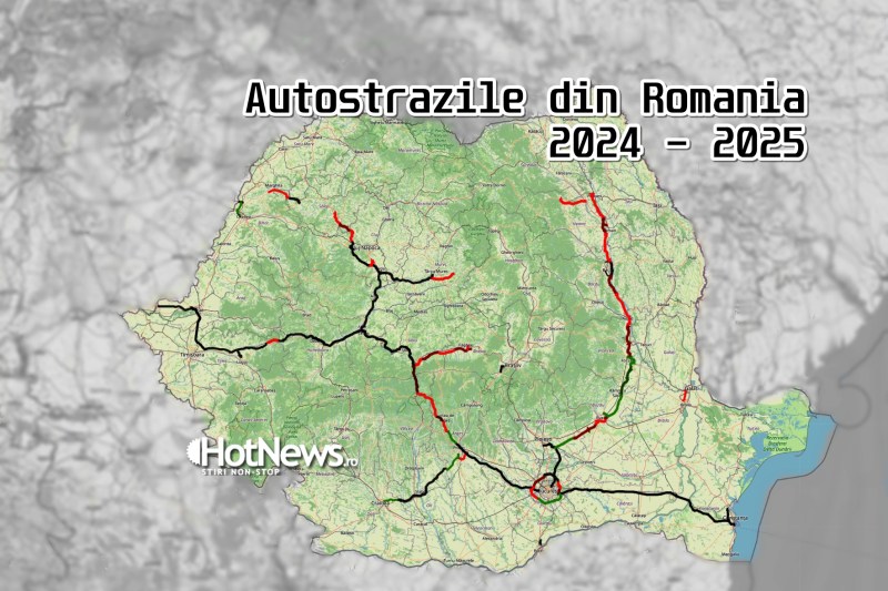 HARTĂ INTERACTIVĂ: Bilanțul autostrăzilor - Inaugurări 2024 și perspective pentru 2025