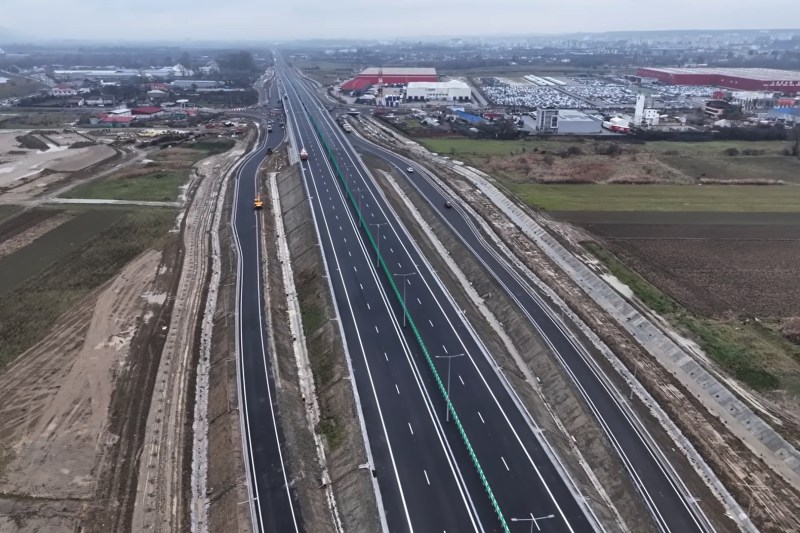 VIDEO O nouă secțiune de autostradă se deschide: Intersecția de la finalul A1 București – Pitești va fi reconfigurată