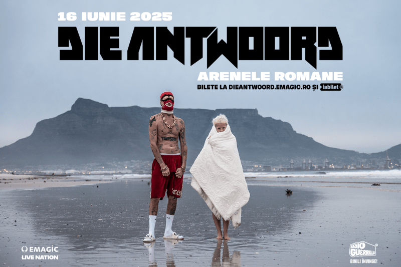DIE ANTWOORD în București, pe 16 iunie la Arenele Romane