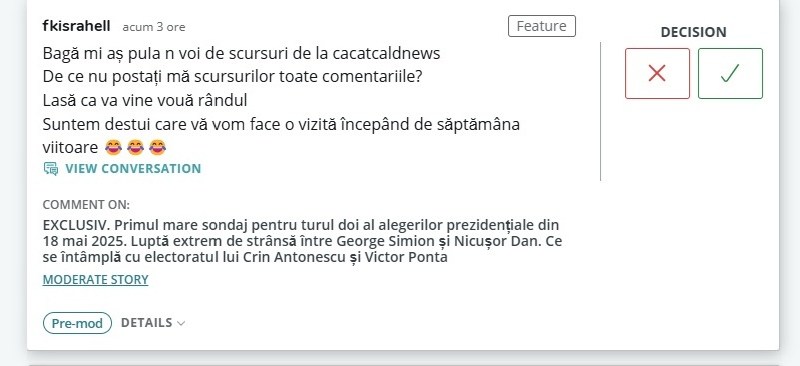 Amenințări la adresa jurnaliștilor, după ce redacția a fost nominalizată de George Simion: „Suntem destui care vă vom face o vizită începând de săptămâna viitoare”