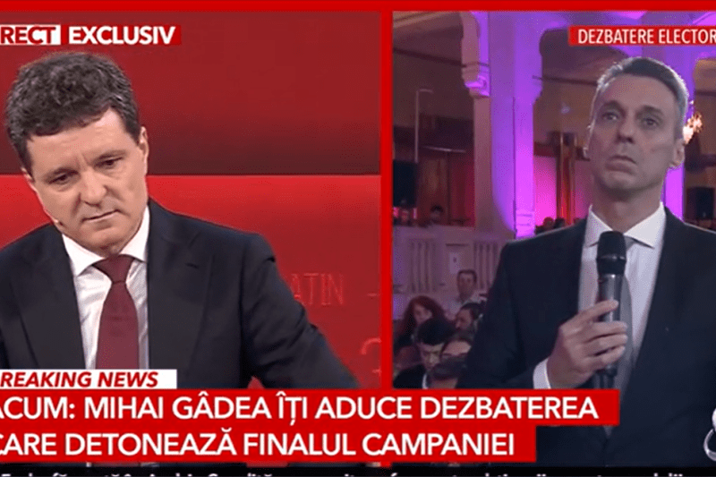 Audiența dezbaterii dintre Nicușor Dan și Mihai Gâdea de la Antena 3 CNN, marți seara