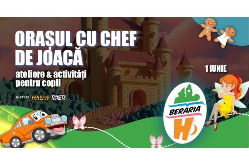 Berăria H transformă atmosfera în „Orașul cu chef de joacă” pe 1 iunie. O zi plină de magie, distracție și aventură dedicată celor mici, în inima Bucureștiului!