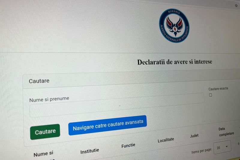 Câte persoane depun anual declarații de avere și interese. Numărul este de ordinul sutelor de mii