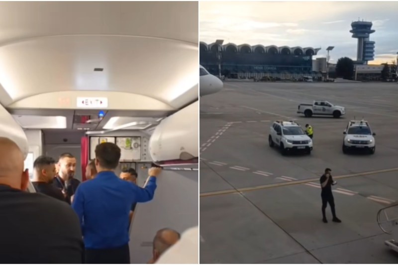 Conflict într-un zbor Wizz Air de pe Aeroportul Otopeni: Poliția intervine și 9 pasageri sunt eliminați