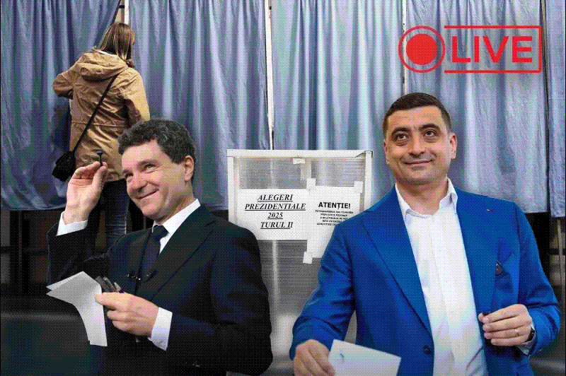 EXIT POLL alegeri prezidențiale 2025, turul 2. CALCULE: rezultatele de la ora 21 nu includ voturile din diaspora.