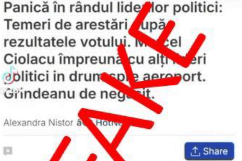 Manipulare pe TikTok. Imaginea unor publicații utilizată fraudulos pentru a răspândi știri false despre arestarea politicienilor