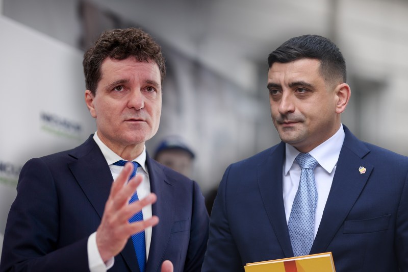 Prima dezbatere prezidențială între George Simion și Nicușor Dan, organizată de Euronews la Universitatea Politehnica