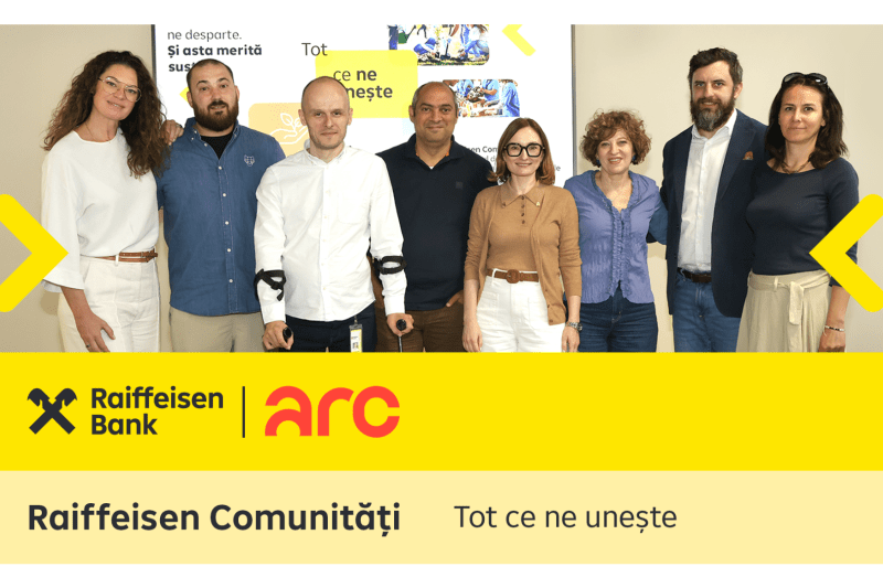 Raiffeisen Comunități continuă să sprijine inițiativele care ne unesc prin granturi totale de 1 milion de euro