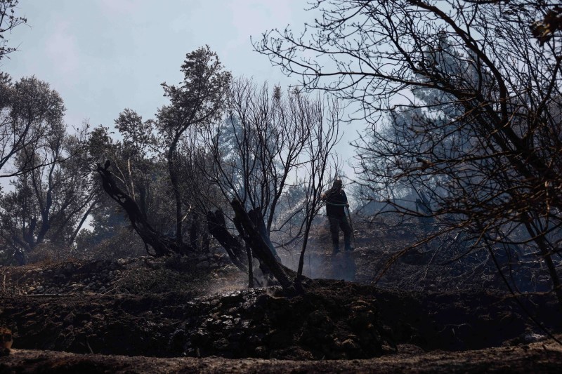 „Trei zile de suferință greu de imaginat”. Situația insulei grecești Chios după incendiile devastatoare de vegetație