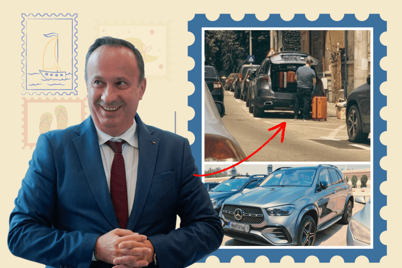 VIDEO Deputatul PSD Adrian Câciu pleacă în vacanță cu un Mercedes GLE 450 de 100.000 de euro, neluată în calcul în declarația sa de avere
