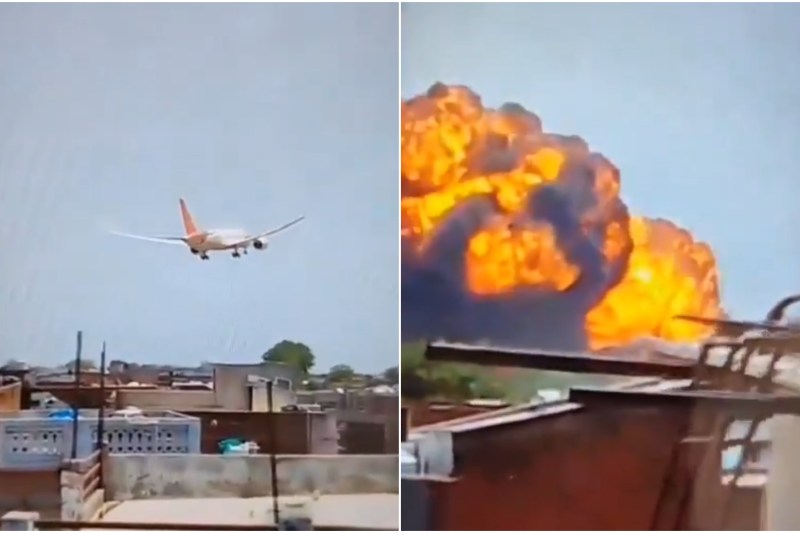 VIDEO: Prăbușirea avionului cu 242 de persoane în India, la scurt timp după decolare