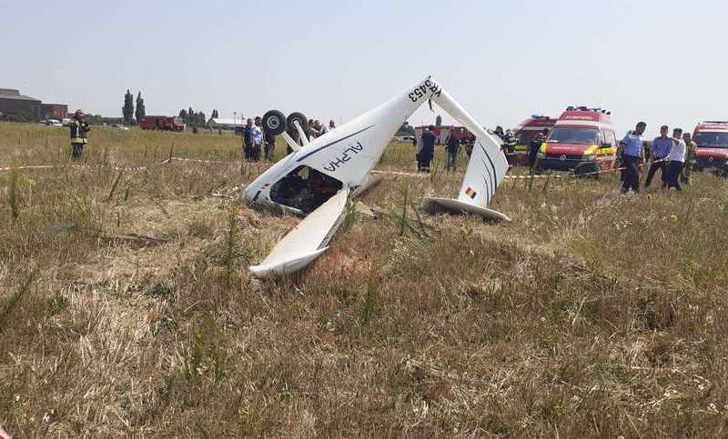 Avion de mici dimensiuni prăbuşit lângă Orăştie. Pompierii intervin pentru salvarea victimelor