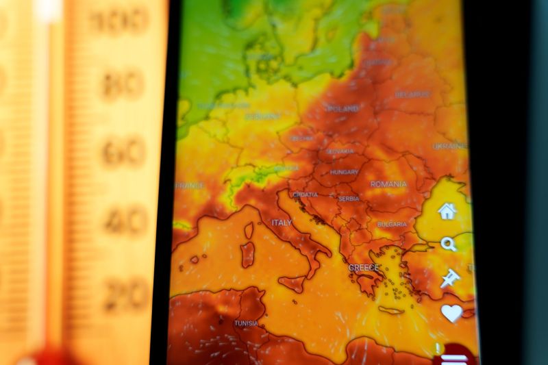 Cele mai ridicate temperaturi în România în timpul valului de căldură din iulie 2025