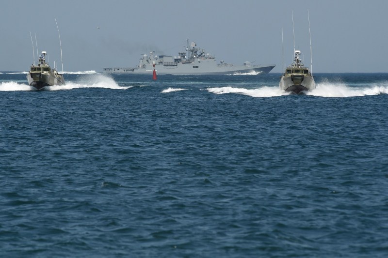 FOTO: Golful Striletska - Un punct strategic pentru flota rusă din Marea Neagră, acum aproape vacant
