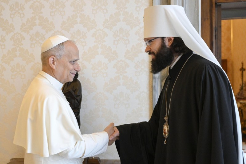 Papa Leon primește la Vatican un reprezentant important al Bisericii Ortodoxe Ruse