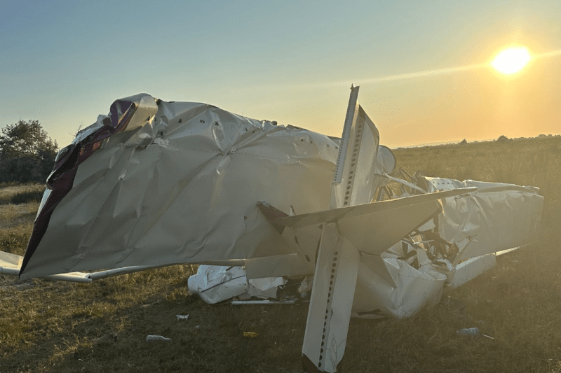 Prăbușire avion mic la Gura Portiței: Două persoane au decedat