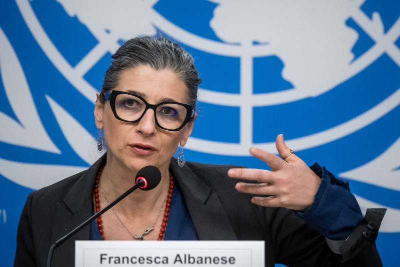Sancțiuni impuse de Statele Unite împotriva raportorului ONU pentru teritoriile palestiniene