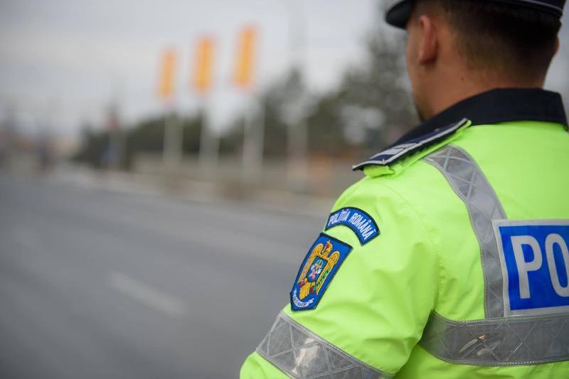 VIDEO: Autostrada București – Pitești blocată pe un sens de către doi șoferi de camioane, unul urcându-se pe cabină cu un steag național