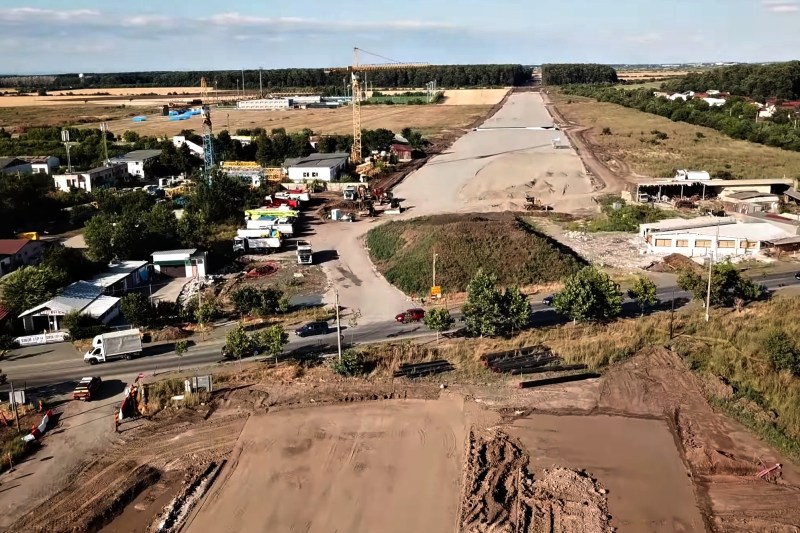 VIDEO Un tronson de autostradă de lângă Capitală are șanse să fie inaugurat parțial mai devreme de termen. Cum arată acum