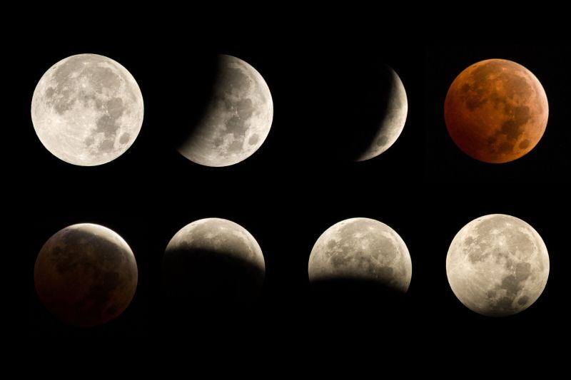 Eclipsă totală de Lună în România: momentul de maxim al evenimentului