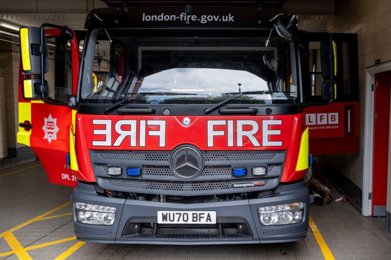 Incendiu într-o clădire de nouă etaje din Londra, fostul sediu al BBC.