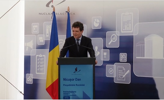 Nicușor Dan își exprimă susținerea pentru energia nucleară și comentează despre retehnologizarea Unității 1 de la Cernavodă în valoare de 3 miliarde de euro.