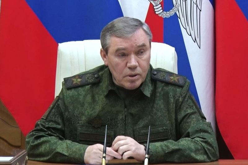 O hartă surprinsă în timpul apariției generalului Valeri Gherasimov indică un plan rus de a se apropia de granițele României.